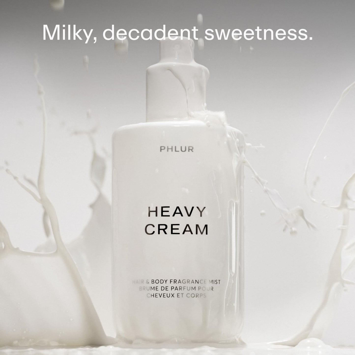 240ML PHLUR Heavy Cream PHLUR Vanilla Skin Perfume Corporal com Feromônio Colônia para Homem Presente de Aniversário Spray para Cabelo e Corpo Maquiagem