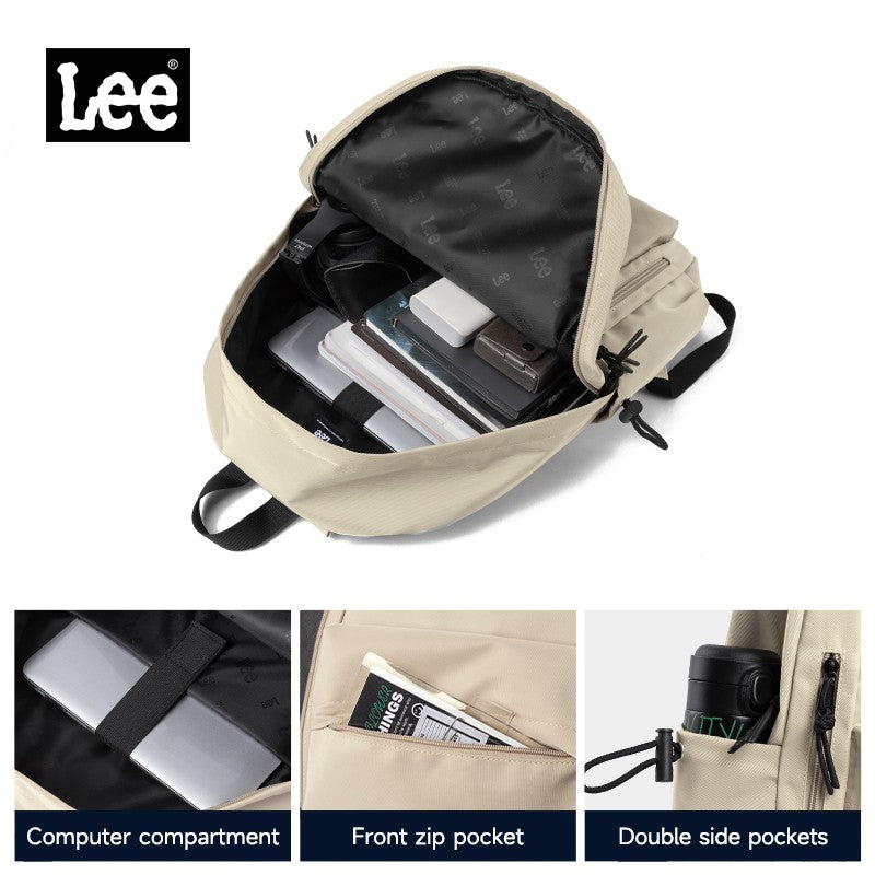 Mochila Leve LEE para Notebook 16 Polegadas Feminina Masculina Oxford, Bolsa Escolar de Ensino Médio de Grande Capacidade, Mochila de Estudante Universitário Adolescente