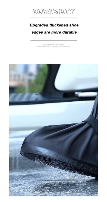 Botas de Chuva de Cano Alto para Motocicleta Impermeáveis Reflexivas Antiderrapantes Calçado para Moto Ciclismo Bicicleta Acessórios de Proteção Reutilizáveis