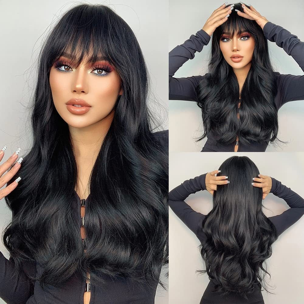 Red Synthetic Wigs Long Body Wavy Wig Natural Hairline Daily Red Hair Heat Resistant Fiber Smooth Party Cosplay Wig