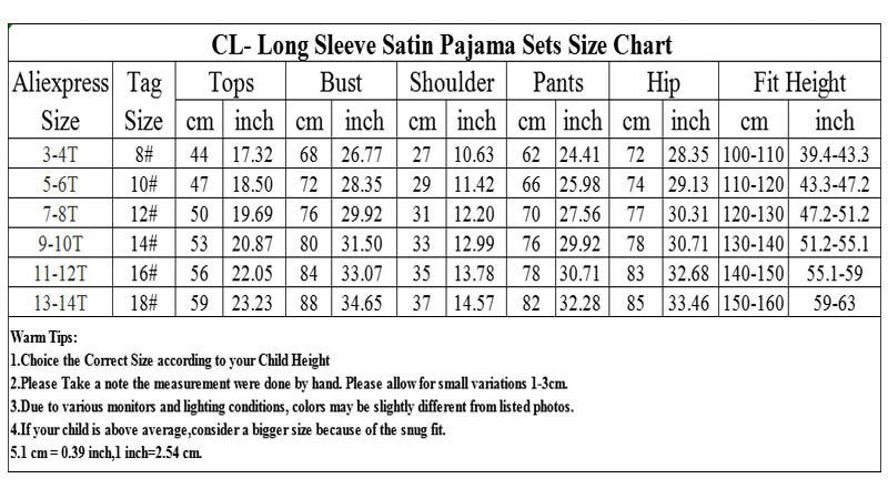 Girls Christmas Pajamas Children's Satin Silk Pajama Sets Girl Pink Satin Homewear Nightwear Loungewear Kids Clothes For 3-14Yrs