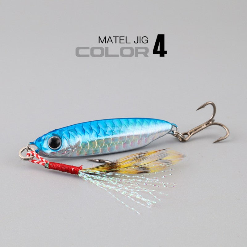 1 unidade isca artificial de metal Jig 7g 10g 15g 20g 25g 30g Isca de pesca Shore Casting Jigging Isca de pesca de água salgada Shore Casting