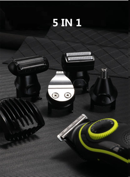 Kemei 696 Electric Hair Clipper Multifunctional Trimmer For Men Electric Shaver For Men's Razor Nose 5 In 1 Professional Trimmer
