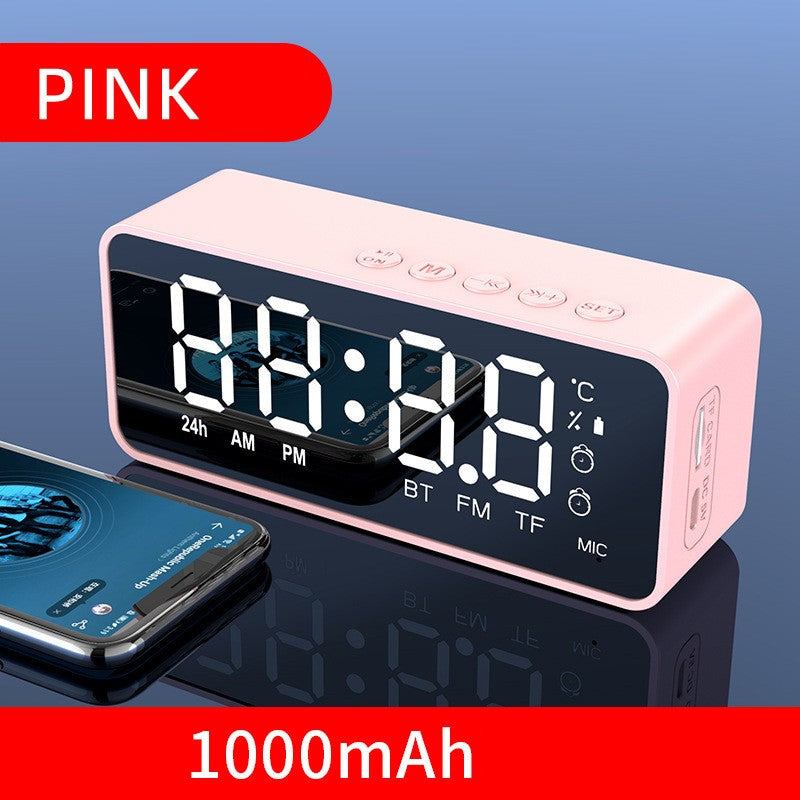Alarm Clock Radio FM Bluetooth Speaker Portable Subwoofer Caixa De Som Sound Box Music Wireless Mini Woofers Bocina Lamp Column