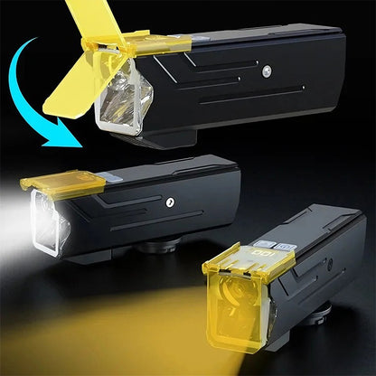 BUCKLOS 4000mAh Bicycle Lights Front with Horn Aluminium Alloy Bike Haedlight Type-C Charging Bike lights Bicycle Accessories