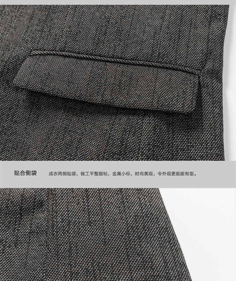 New autumn men business casual suits for middle-aged professionals Slim-fit single suit for men Father's style jacket and shirt