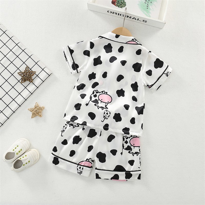 New Summer Baby Girls Clothes Suit Children Sleepwear Shirt Shorts 2Pcs/Sets Infant Pajamas Kids Clothing Toddler Casual Costume