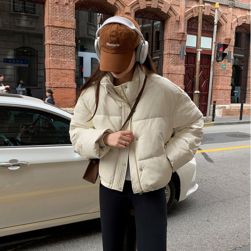 2025 New Autumn Winter Jackets Fashion Women Solid Long Sleeve Thick Pu Zipper Lapel Coats Casual Office Lady Korean Outerwear