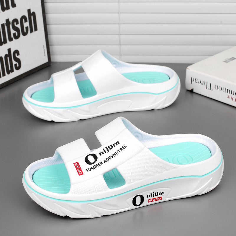 New Summer Men Massage Slippers Sides Indoor Outdoor Sandals Soft Sole Slides Male Flip-flops Men's Sandals Beach Casual Shoes