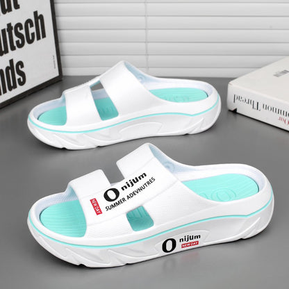 New Summer Men Massage Slippers Sides Indoor Outdoor Sandals Soft Sole Slides Male Flip-flops Men's Sandals Beach Casual Shoes