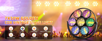 350W COB LED Retro Lights Linear Vintage Light Stage Effect Lighting Projector for Party Concert Wedding Theater Live Show Club