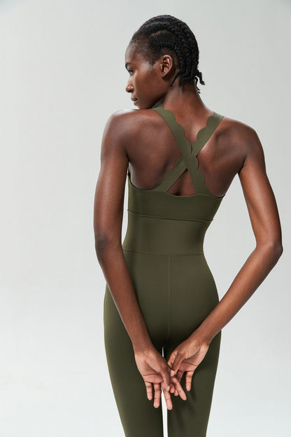 One-Piece Yoga Jumpsuit Women Gym Running Suit Super Soft Slim Fit Fitness Onesie Breathable High Stretch Workout Clothes Tights