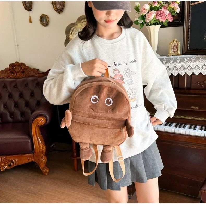 Italian Brainrot Plush Backpack Telalaero Telala Funny Student Backpack ?LiriLi Larlla Boneca Ambalam Cute Soft Bag for Kid Gift