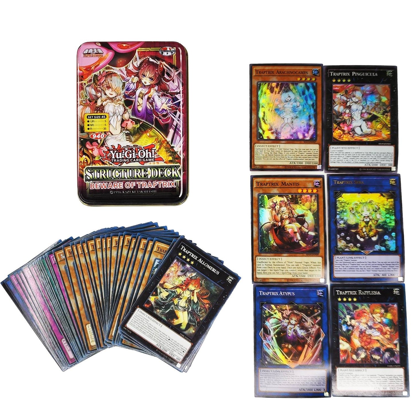 Yu Gi Oh Cards PACK DE DEUS EGÍPCIO Deck de Cartas Inglês TCG Holográfico Dourado Dragão Branco Jogo de Duelo Coleção de Cartas com Caixa de Lata
