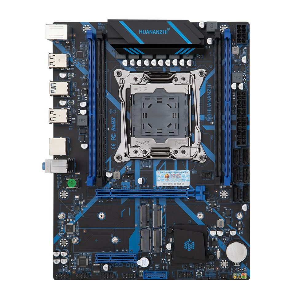 Placa-mãe HUANANZHI X99 QD4 LGA 2011-3 Xeon com processador Intel E5-2680 V4 DDR4 Memória M.2 NVME SATA Suporte Non-ECC Combo
