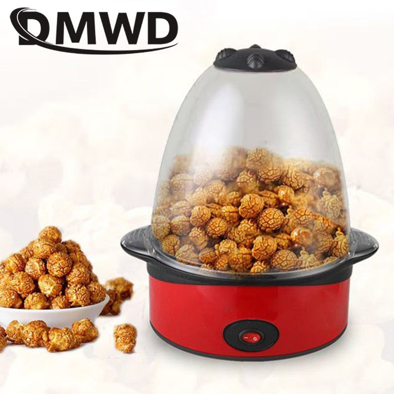 Automatic Oil-Popped Popcorn Making Machine Electric Popcorn Maker Stove Commercial Stirring Sugar Heating Corn Popper Roaster