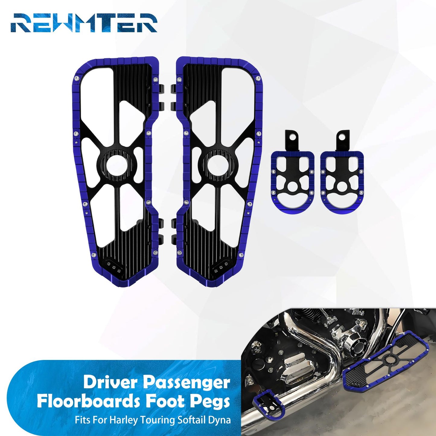 Plataformas Dianteiras para Motocicleta, Apoio de Pé Traseiro para Passageiro, Pedaleiras para Harley Touring Road King Street Glide Softail Fat Boy 1986-2025
