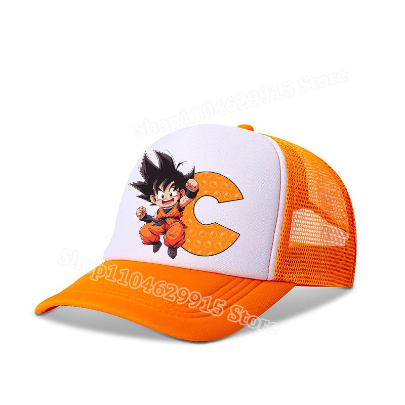 New Dragon Ball Baseball Cap Cartoon Anime Figure Goku Print Kid Hat Boys Athleisure Adjustable Hats Sport Fashion Birthday Gift