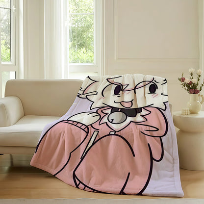 Cartoon cute B-Boykisser Blanket For Sofa Office Bed Plane Travel Sleep Read Relax Camping Soft And Warm