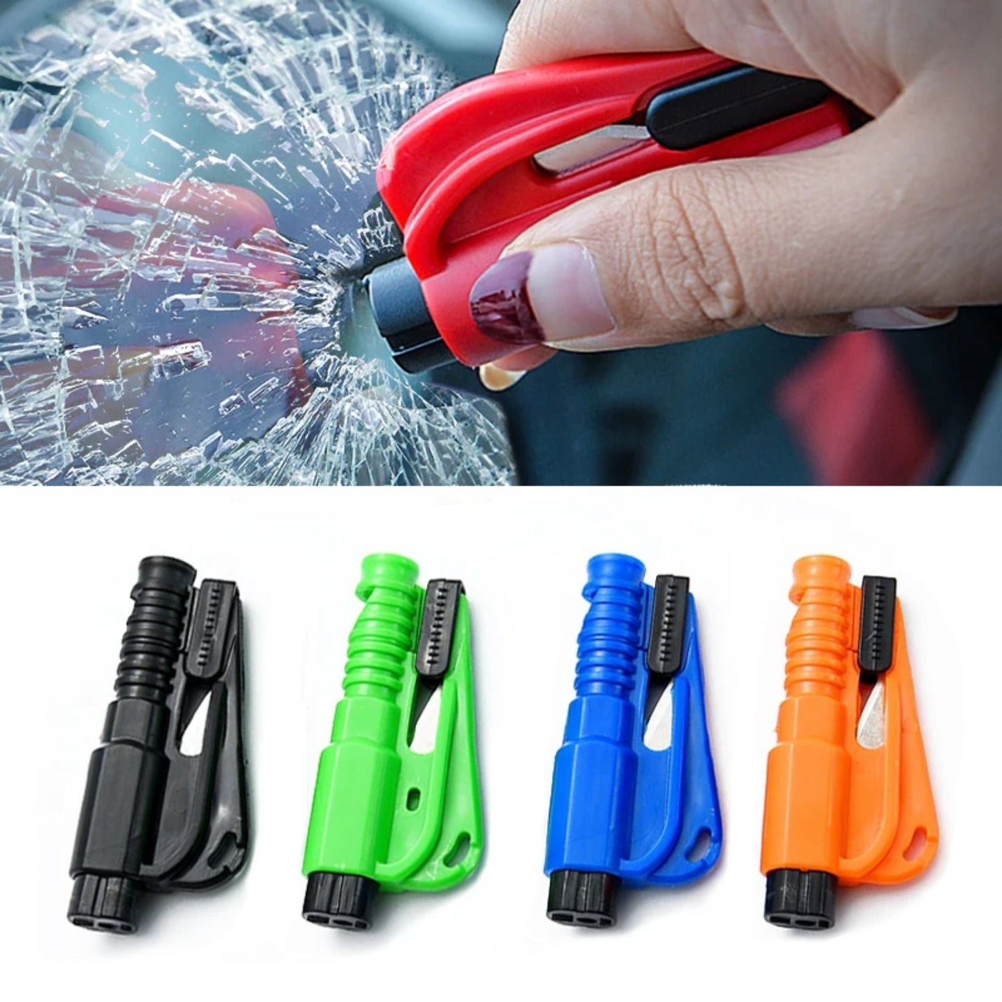 Chaveiro Mini Martelo de Segurança Martelo de Fuga Carro Quebra Janelas Quebra-vidros de Emergência