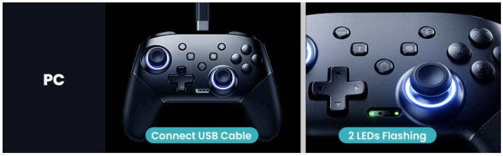 DATA FROG Wireless Controller For Switch OLED/Lite Console Pro Gamepad with 1000Mah Battery Programmable Turbo Function