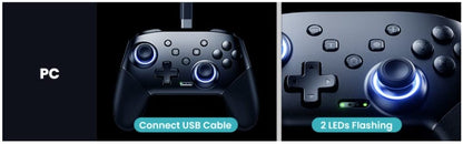 DATA FROG Wireless Controller For Switch OLED/Lite Console Pro Gamepad with 1000Mah Battery Programmable Turbo Function
