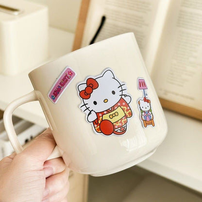 6/12pcs 3D Cartoon Kitty Puffy Stickers Sheets Kids Boys Girls Reward Bulk Assorted Scrapbook Stickers Party Favors Gifts DIY