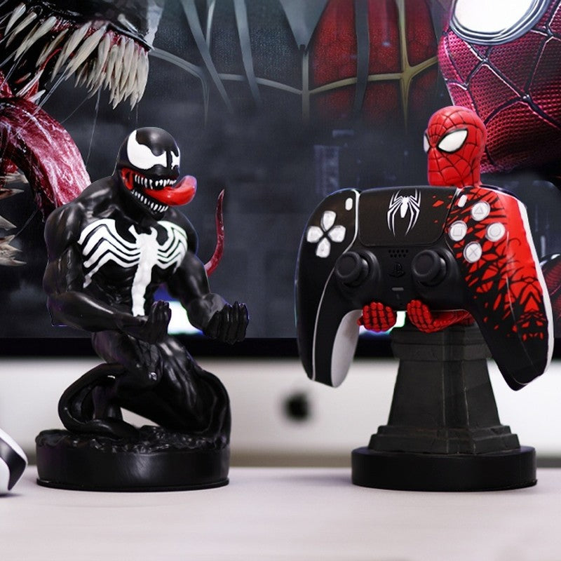 New Avengers Anime Homem-Aranha Venom Ps5 Xbox Suporte de Exposição Base Deadpool Action Figure Brinquedos Celular Ps4 Suporte Modelo Boneca