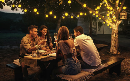 Solar String Lights Outdoor 200 LED Crystal Globe Lights Waterproof Solar Festoon Fairy Light for Garden Christmas Party Decor