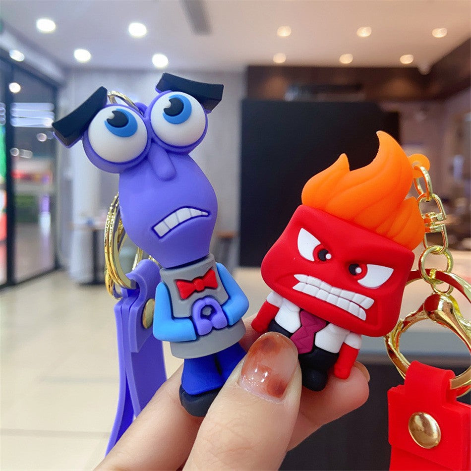 6 pçs/conjunto Dentro Fora Brinquedo Infantil Boneco de Ação Tristeza Alegria Raiva Boneca de Ação Enfeite de Bolo Enfeite de Mesa Presente de Aniversário Infantil