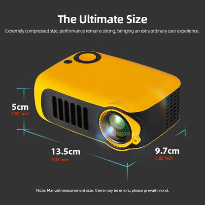 A2000 Mini Projetor Portátil Home Cinema 3D LED Projetor de Vídeo 4K 1080P Gaming Laser Beamer com Porta HD para Smart TV Box