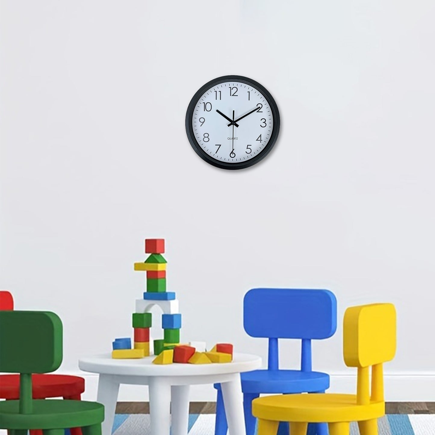 Modern simple wall clock, study, bedroom, living room, bathroom silent non-ticking wall clock, home wall decoration clock