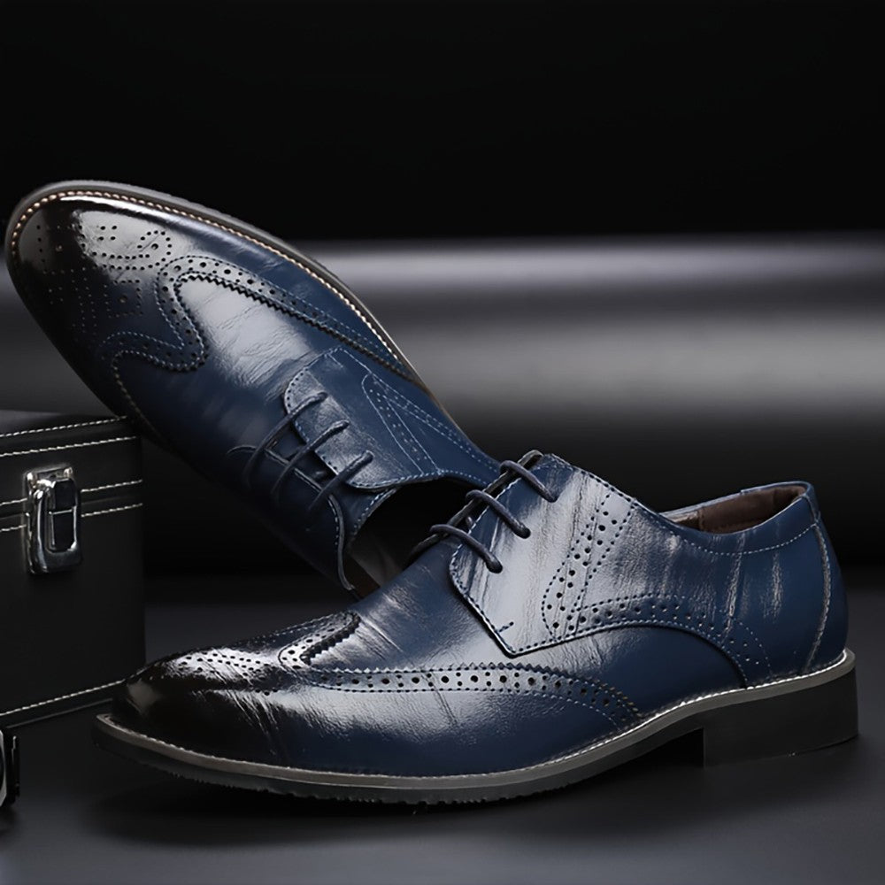 Men's Business Dress Shoes Pointed Toe Lace-Up Oxfords (Large Sizes Available)
