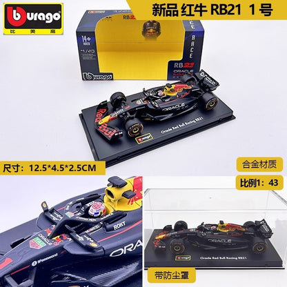 Novidade em Estoque Bburago Série F1 2025 1:43 2025 F1 Sf-25 Leclerc Rb21 Verstappen Mcl39 W16 Modelo Miniatura de Liga Brinquedos Personalizados Presentes