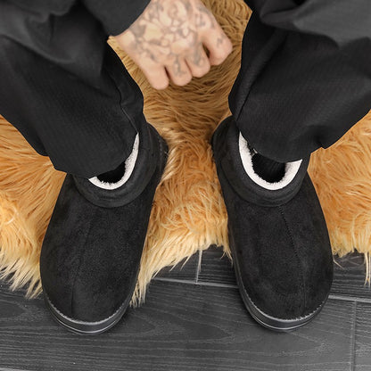 New Men's Fashionable Ankle Boots Autumn Winter Male Short Outdoor Footwear Versatile Walking Boots Men Winter Plush Snow Boots