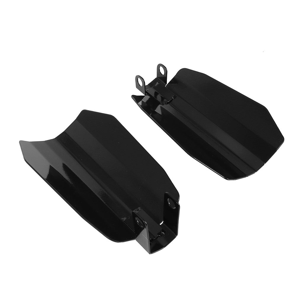Par de Protetores de Mão de Motocicleta Sombra Preta com Corte de Caixão para Harley Sportster XL Dyna Baggers Proteção Contra Vento e Queda