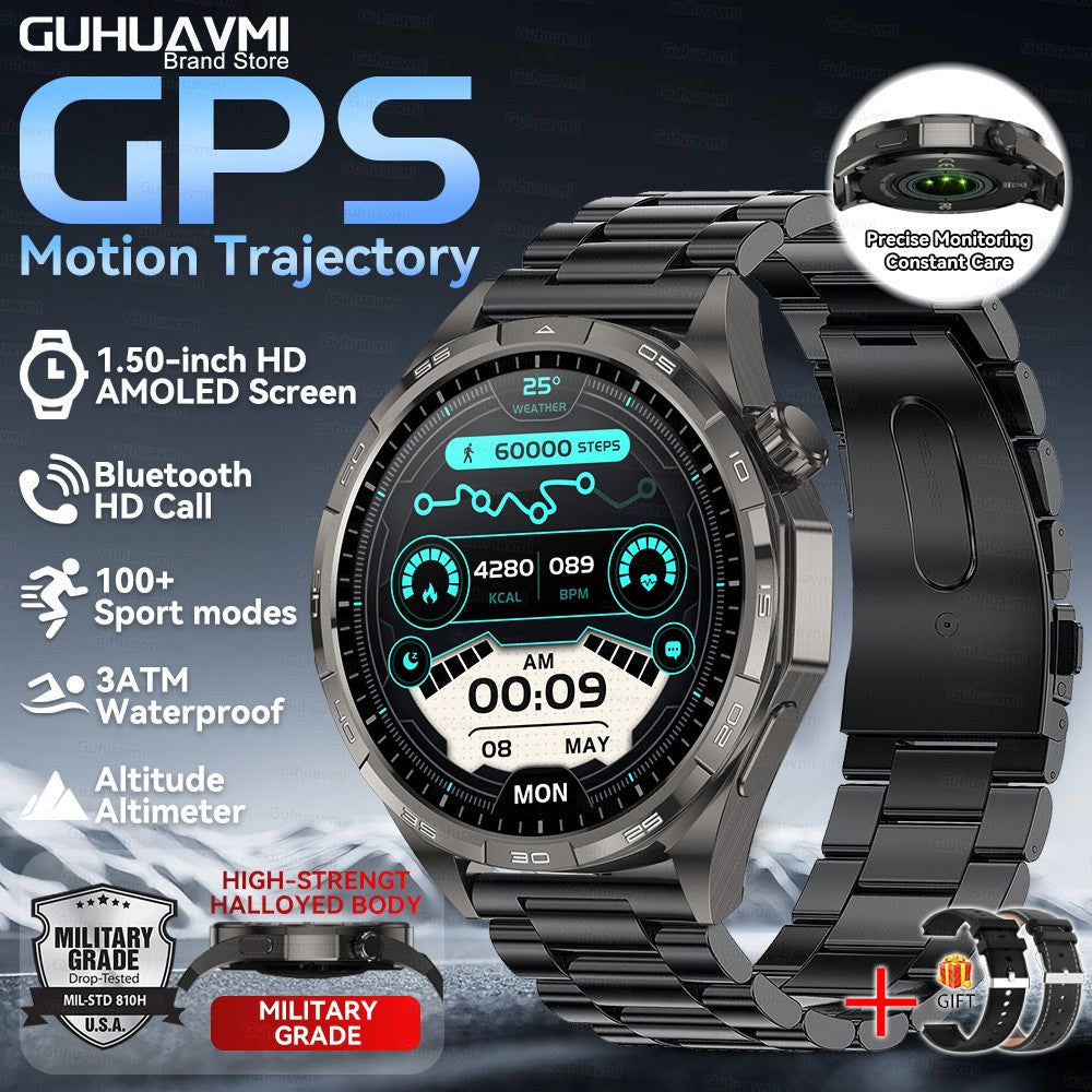 Smartwatch 2026 Novo Watch 6 Pro Masculino Tela HD AMOLED GPS Trajetória de Movimento Frequência Cardíaca Chamada Bluetooth SmartWatch IP68 à prova d'água