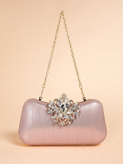 Luxury Rhinestone Evening Bag For Carnaval, Shiny Wedding Dress Purses,  Glamorous,Elegant,Exquisite Small Rhinestone Decor Boxy