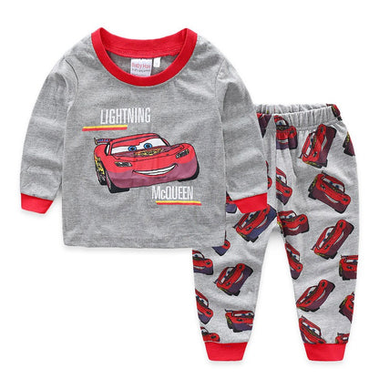 Pijama Infantil Disney Pixar Carros, Pijama de Algodão, Anime Desenho Animado, Fantasia Cosplay para Crianças, Moletom com Calça para Meninos e Meninas, Presente de Natal para Crianças