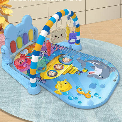 Ginásio de Atividades Musical para Bebês, Tapete de Piano para Engatinhar, Brinquedos, Cobertor de Atividades para Recém-Nascidos, Almofada de Jogo com Pedais, Educação Infantil, Presentes de 0 a 36 Meses