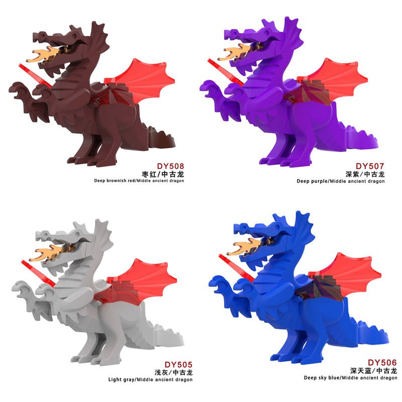 Blocos de Montar Zoológico Medieval Acessórios de Personagens Montarias Animais Cervos Elefantes Camelos Lobos Cavalos de Guerra Tijolos Brinquedos Presentes K080