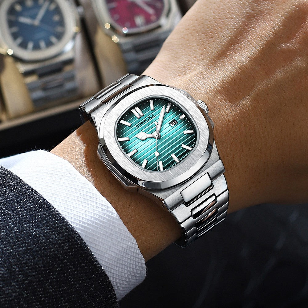 CRRJU  Men Watch 2024 Luxury Top Brand Quartz Watches Business Simple Ultra Thin Luminous Wristwatch Men's Clock Reloj Hombre