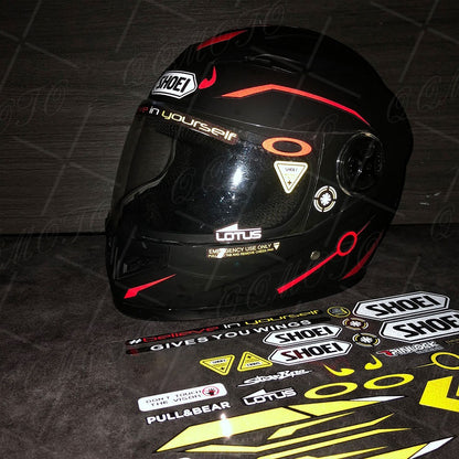 Adesivo Refletivo Para Capacete Viseira Para-brisa Lente Vidro Adesivos Impermeáveis Corrida Acessórios De Moto Carro Bicicleta Para SHOEIs HJC KYT