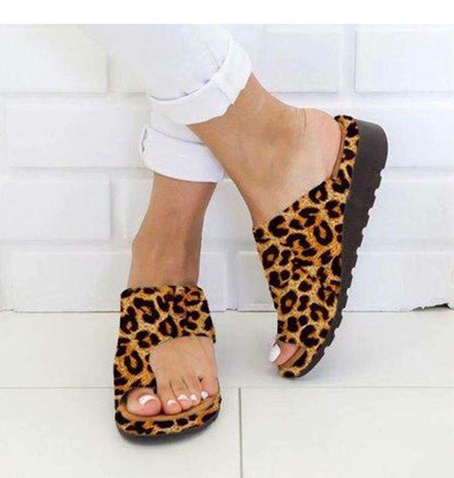 Women Shoes Sandals Orthopedic Corrector Ladies Sandals Flats Soft PU Leather Shoes Woman Sandals Flip Flops Sapato Feminino