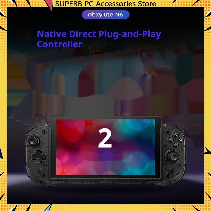 Abxylute N6 Deck-Style Controller For Switch 2 Hall Effect Joystick Native GL/GR Button Native HD Vibration Pro Handle NS2 Gifts
