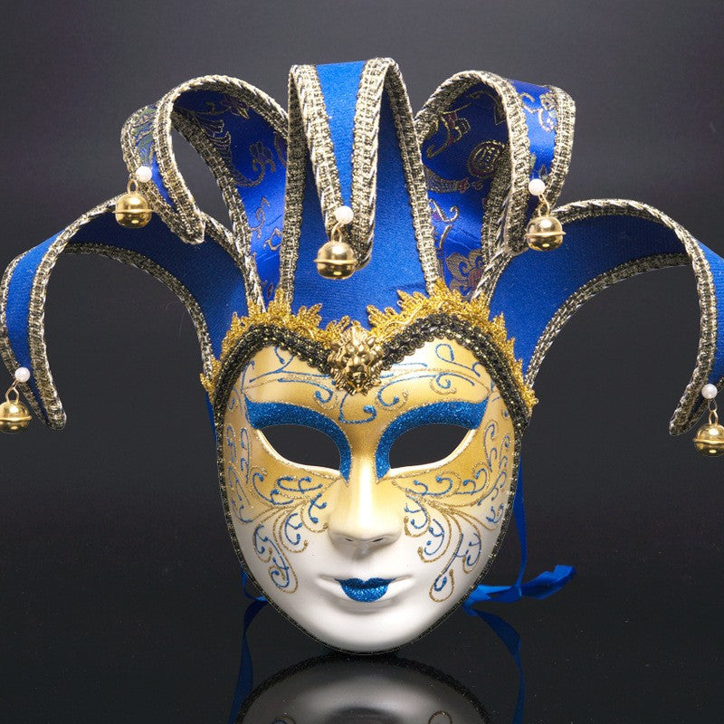 New European and American painted masks for Halloween dance parties - high - end Venetian masks for Italian ladies' performances