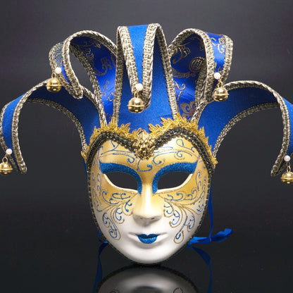 New European and American painted masks for Halloween dance parties - high - end Venetian masks for Italian ladies' performances