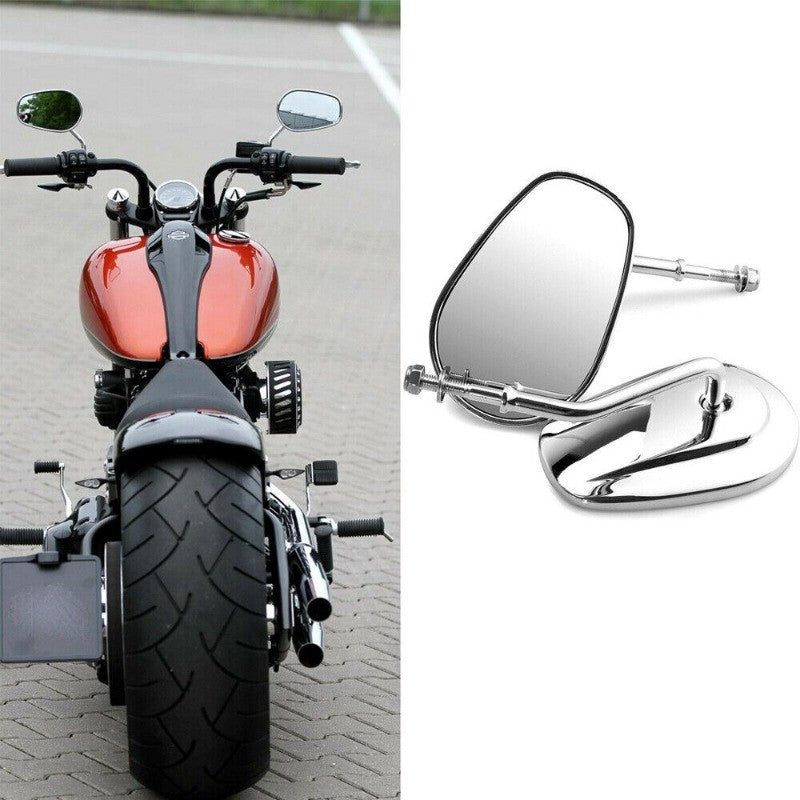 Para Harley Dyna Electra Glide Fatboy Iron 883 Road Glide Sportster 883 1200 Softail Espelhos Laterais Retrovisores de Moto