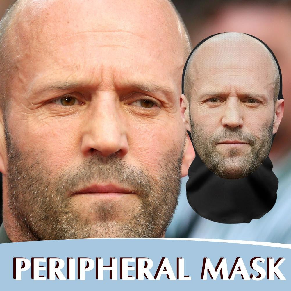 John Pork Smiling Interesting 3D Printed Seamless Mask Head Cover Party Cosplay Props UV Protection Shield Ronaldo PatternCospla
