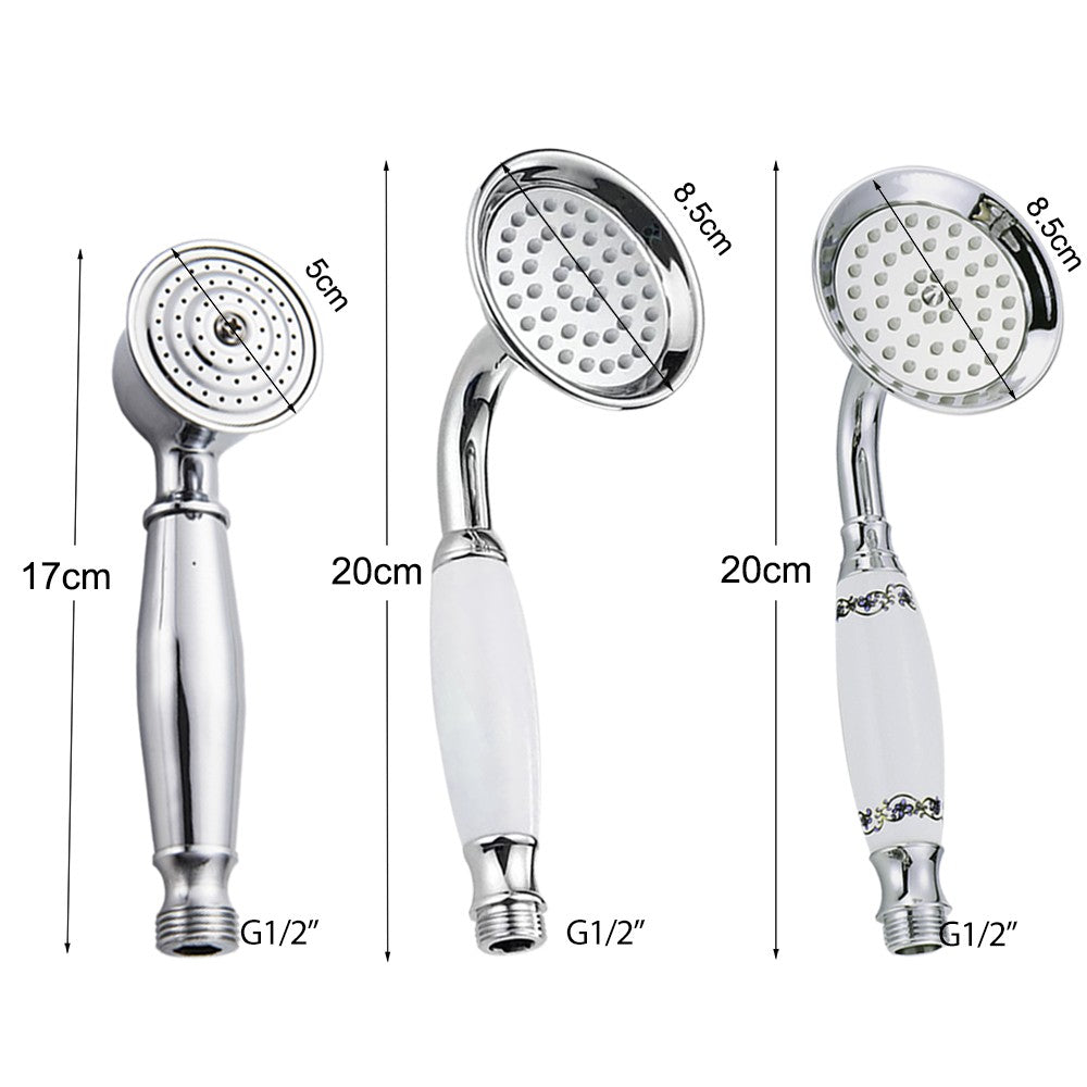 Ducha Chuveiro Banheiro Vintage Cerâmica Latão Montado Parede Torneira Pulverizador Acessório Hardware Chuveirinho